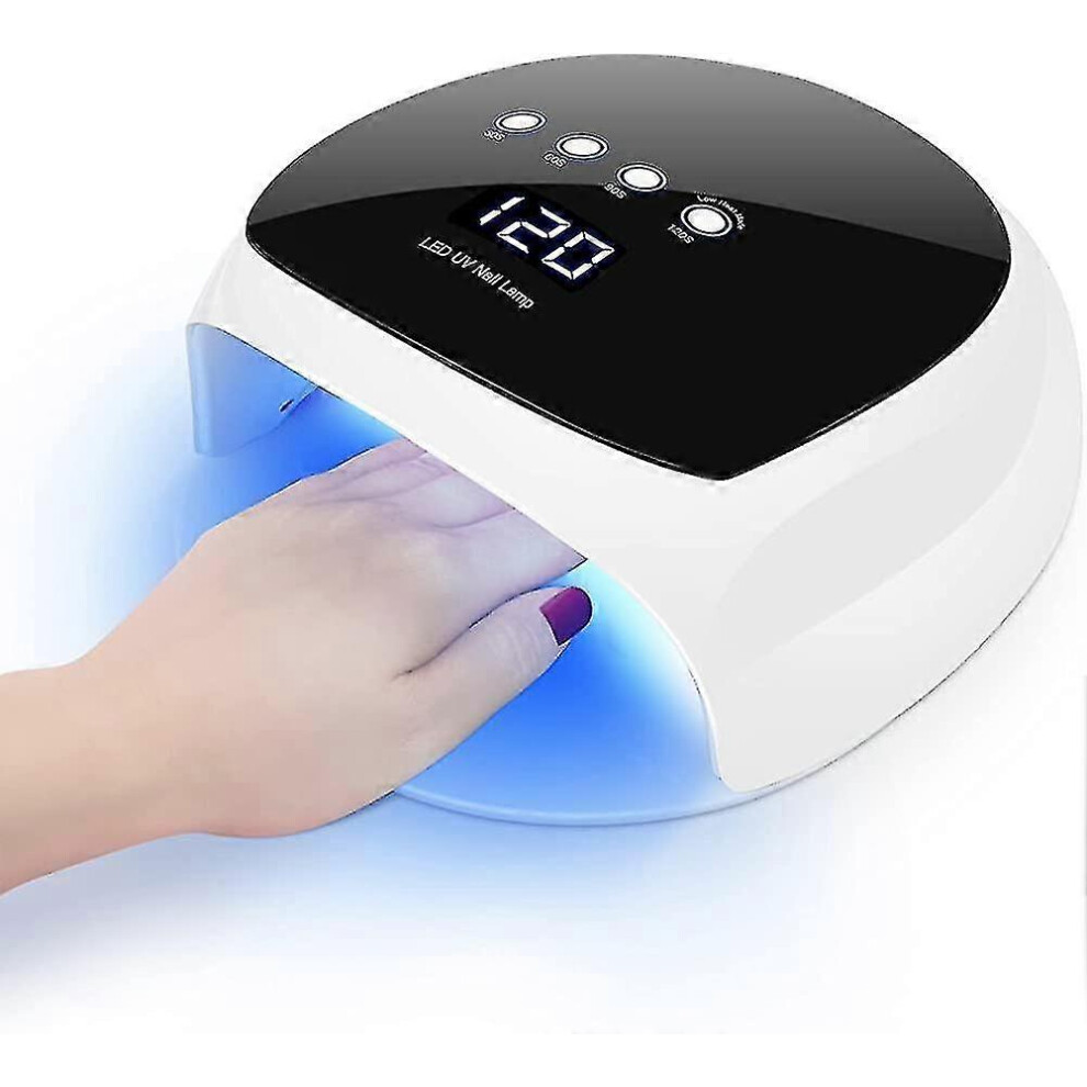 80w Uv Led Lamp for Gel Nails. Nail Dryer with Auto-sensor. 30/60/90 /120s Timer