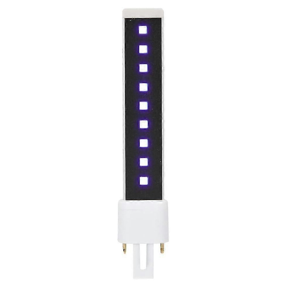 1 * Uv Lamp Bulb - 365+405nm Double Light Source 9w Nail Gel Curing Dryer Light Tube Replacement Lamp Bulb