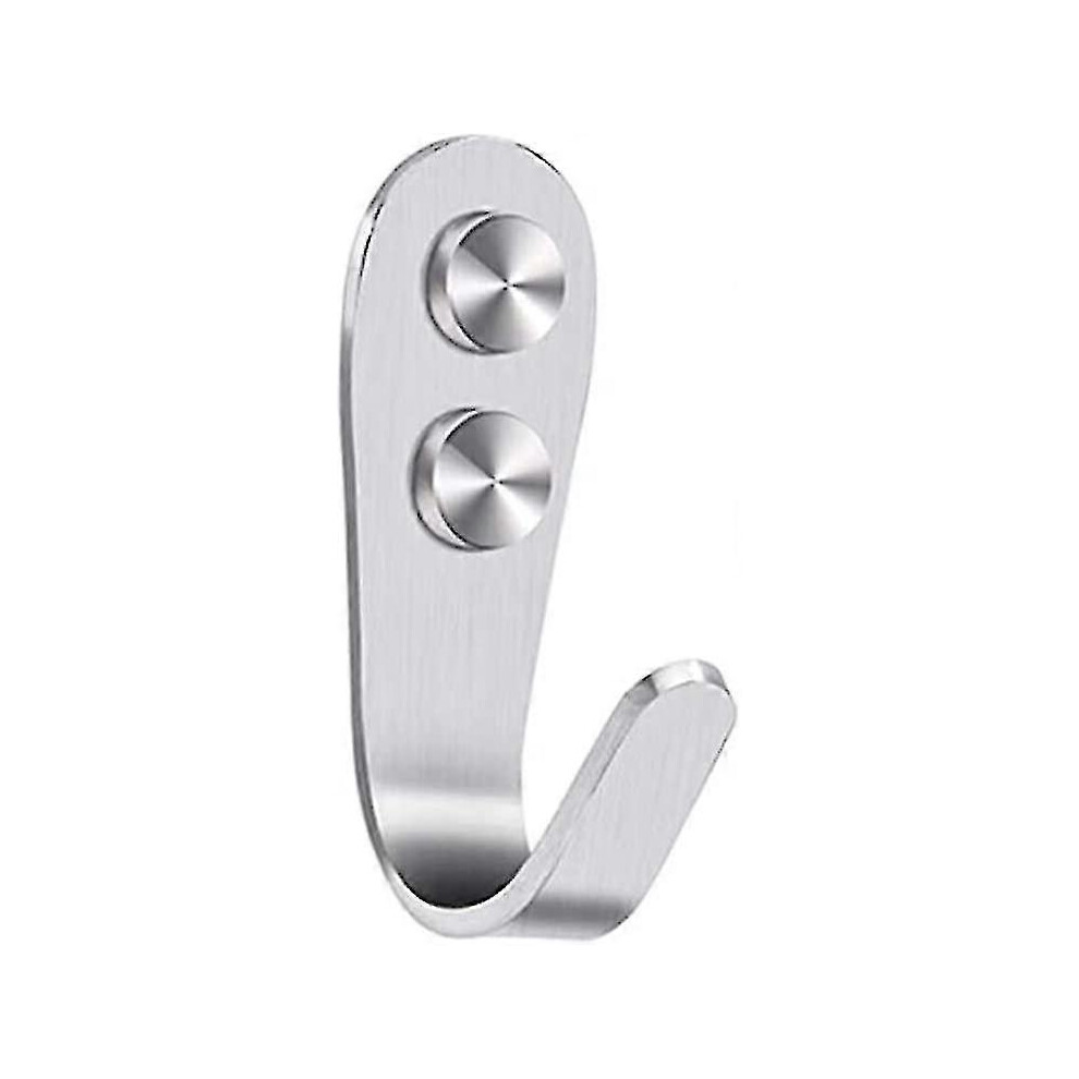 8 Pieces Wall Hooks, Single Mounted Hook, Metal Hook, Contains Accessories (including 16 Screws), Used for Hanging Clothes And Hats In Bedroom And Bat