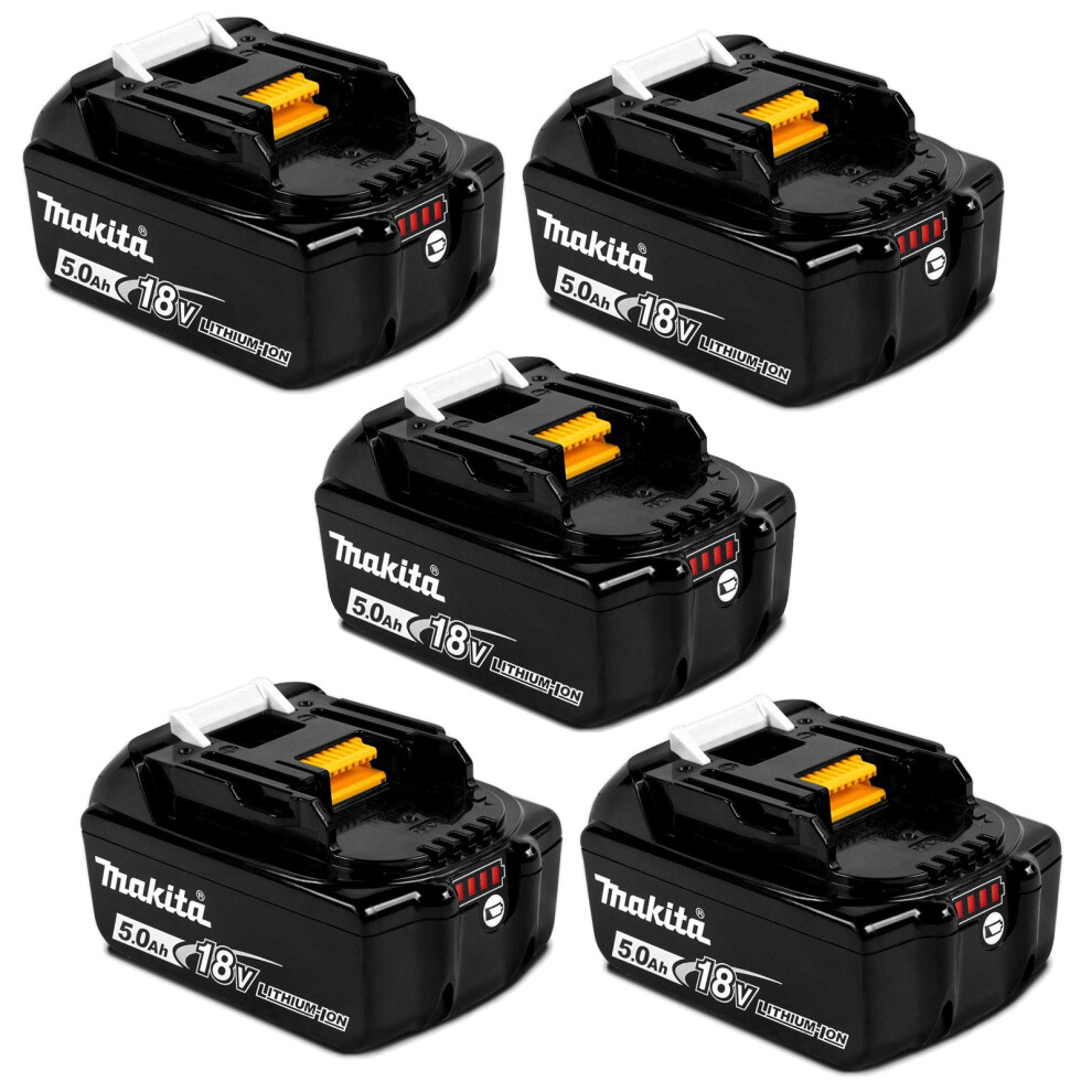5 X Genuine Makita BL1850 18V 5.0Ah Li-Ion LXT Battery 5AH Star Battery BL1850B