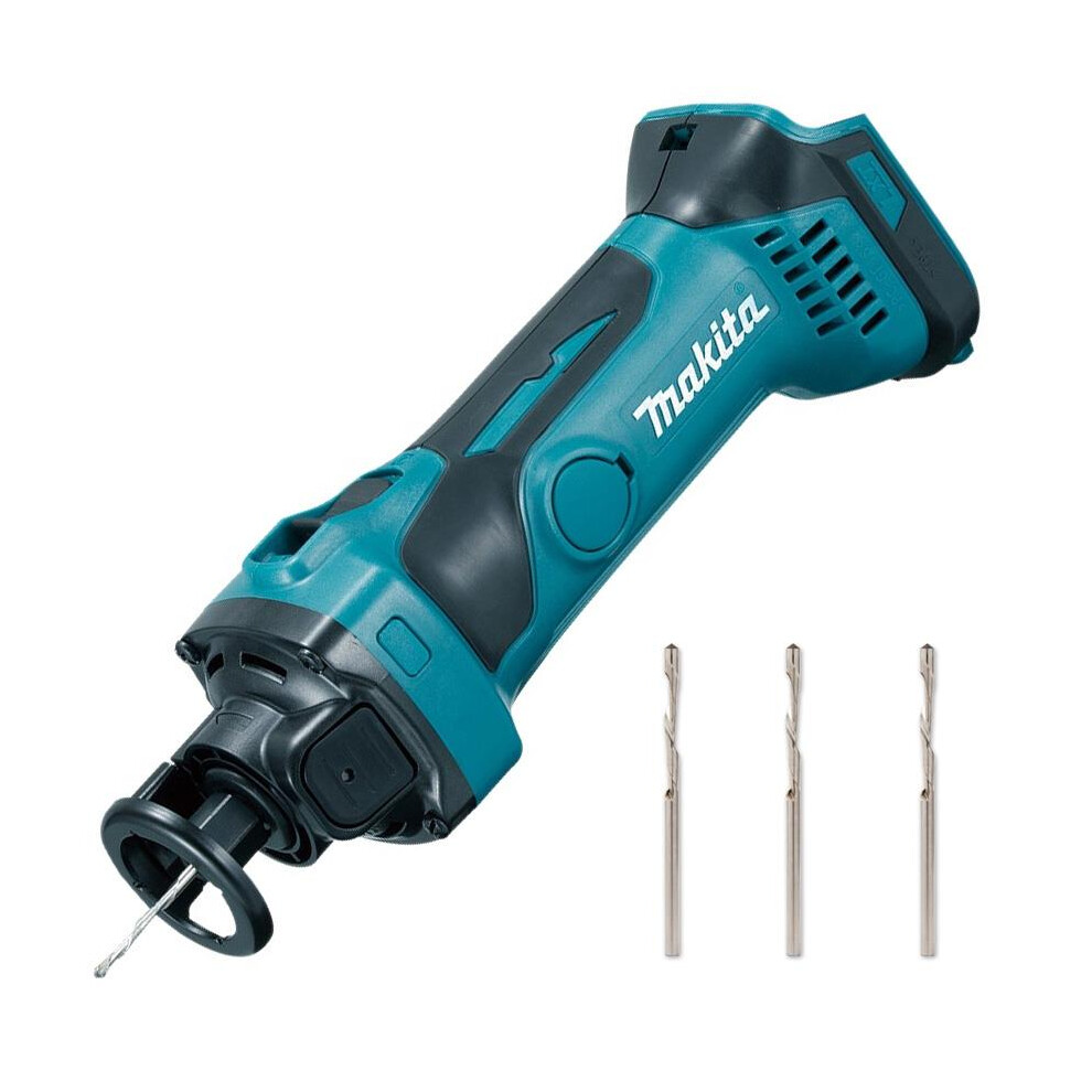 Makita DCO180Z 18v Lithium Ion Cordless Drywall Cut Out Tool Cutter + 3 Cutters
