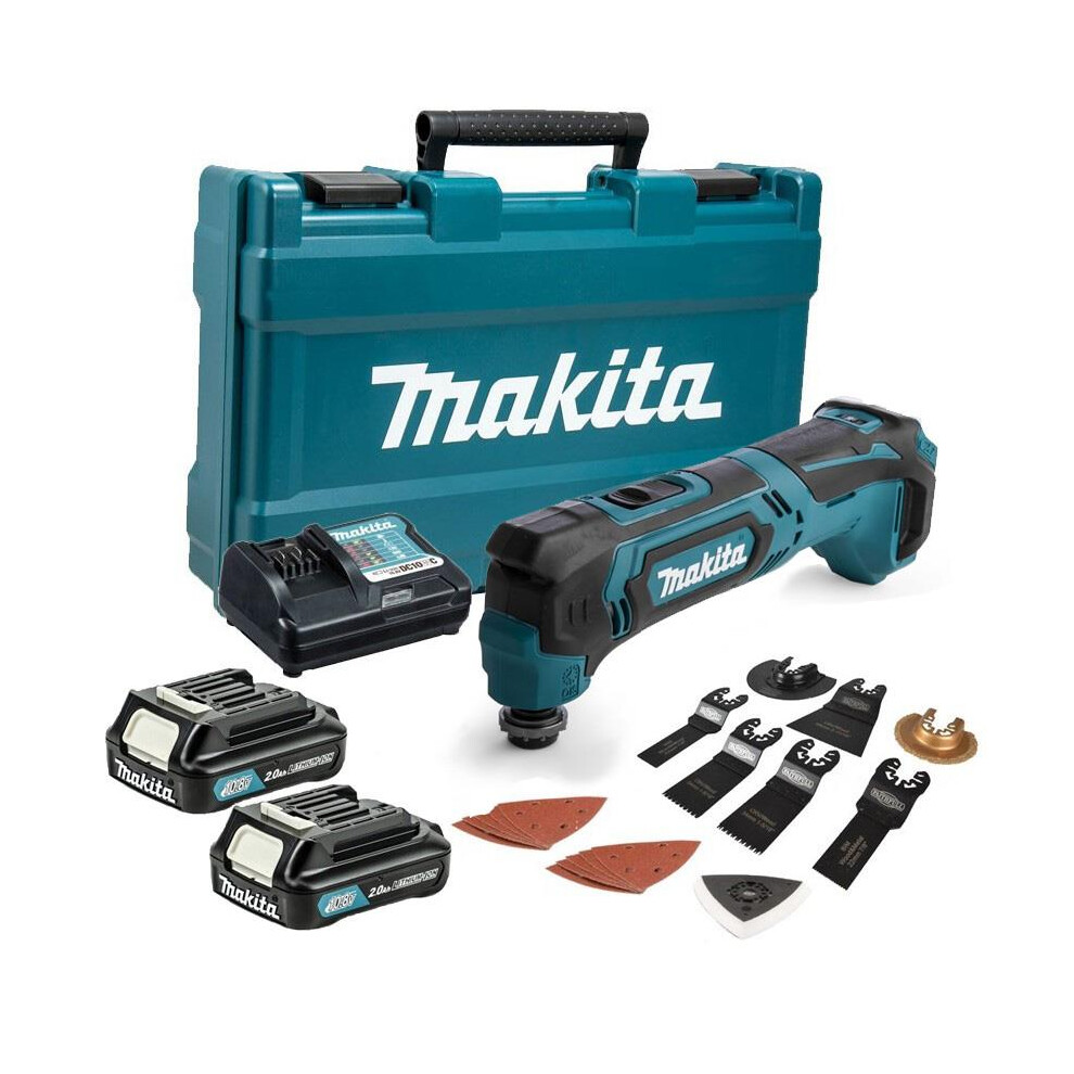 Makita TM30DWAE 12v CXT Cordless Multi Tool - 2 Batteries Charger Accessory Set