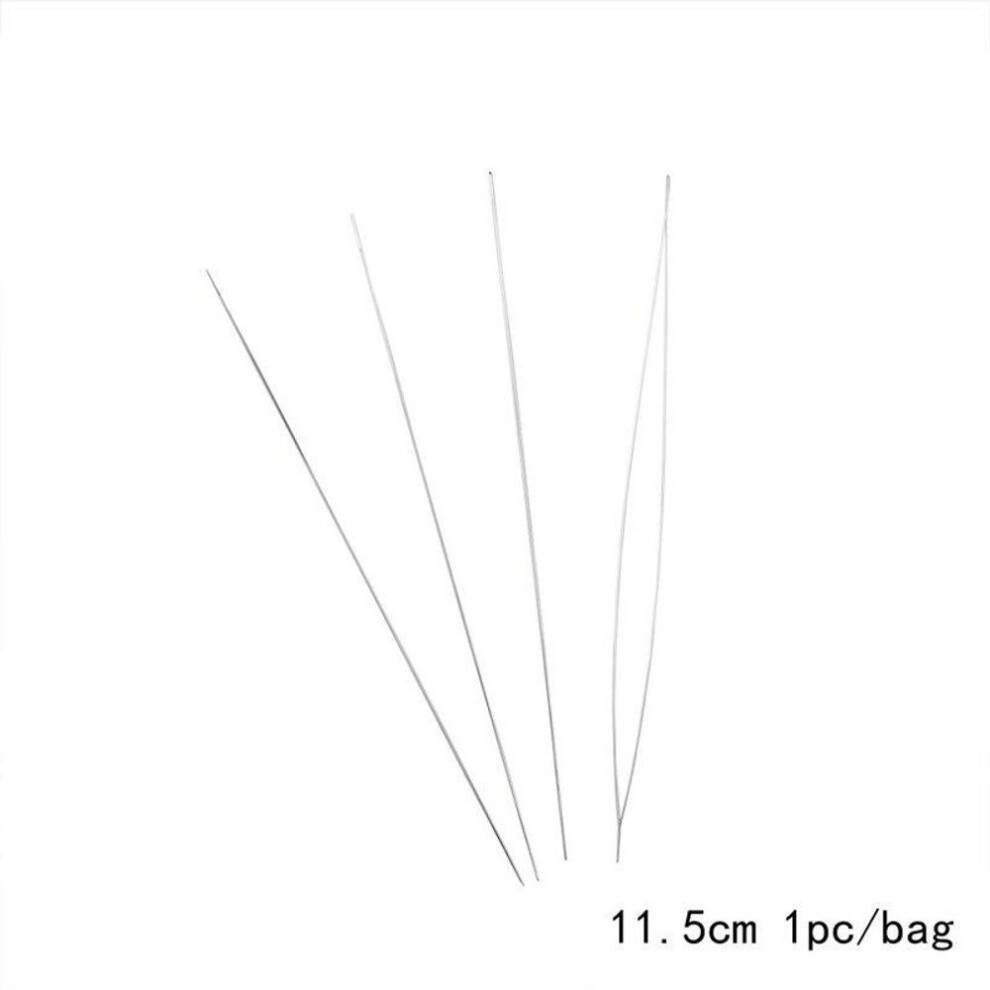 (11.5cm) Big Eye Curved Beading Needles for Jewelry, 5.8cm-14cm