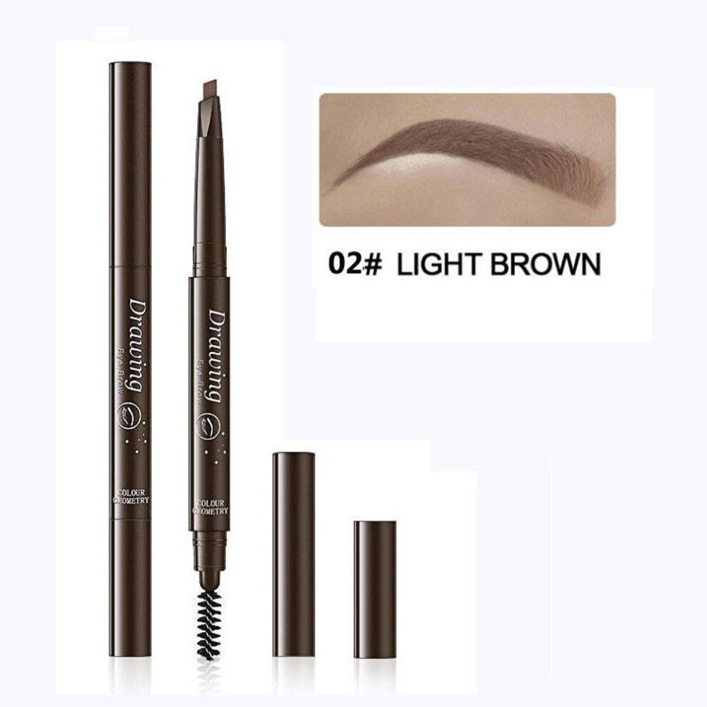 (as the picture, 02#) Eyebrow Pencil Eye Brow Tint Natural Long Lasting Paint Tattoo Waterproof Brown Makeup Pencil Gyy