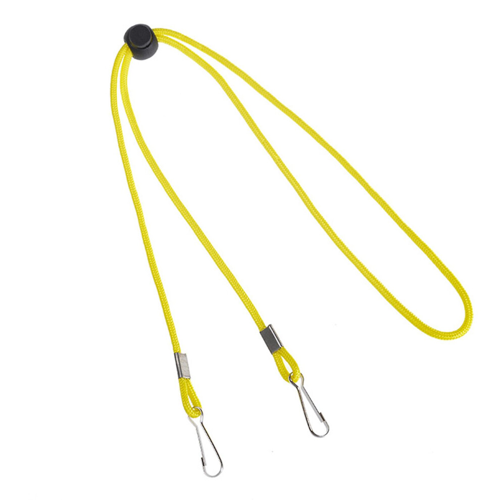 (Yellow) 6Pcs Lanyard Convenient Mask Holder Rope Ear Protector Mask Extension Band Neck Strap For Earloop Safety Mask Yellow
