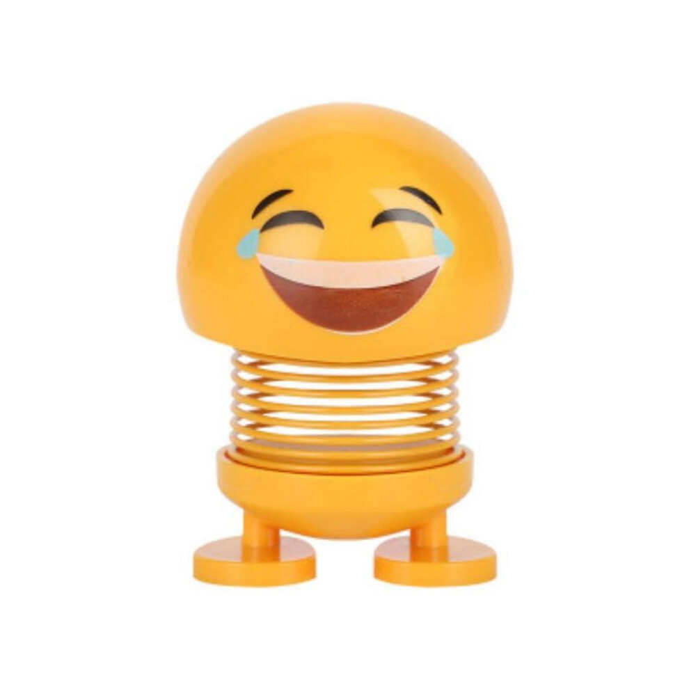 (3) Car Ornaments Smiling Face Spring Doll Expression Package Toys Shook His Head Car Accessories 8034252436043