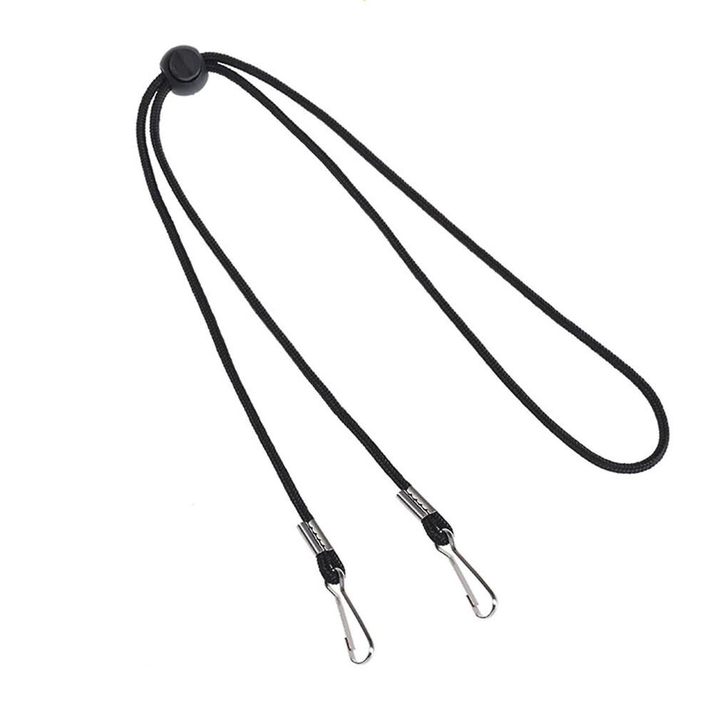 (Black) 6Pcs Lanyard Convenient Mask Holder Rope Ear Protector Mask Extension Band Neck Strap For Earloop Safety Mask Black