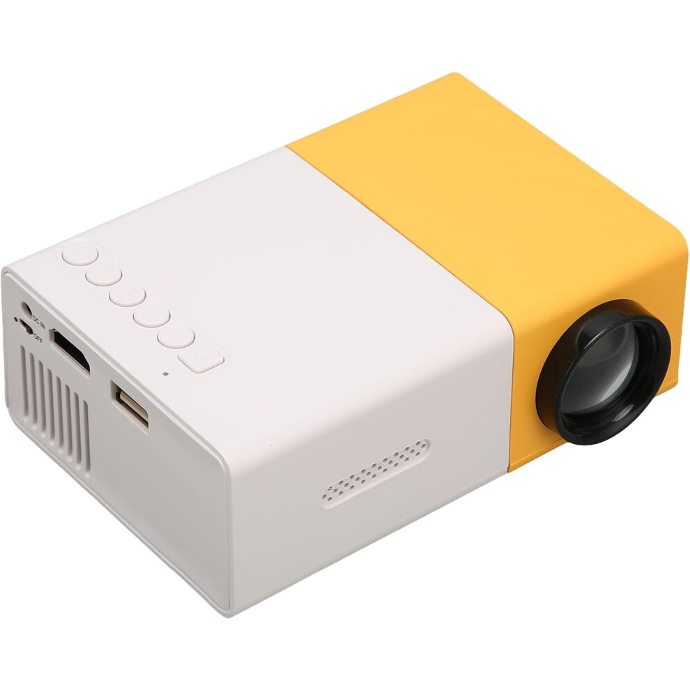(Uk Plug) Yg300 Portable Projector For Cartoon, Outdoor Movie Projector, Led Pico Video Projector For Home Theater With Hdmi Interfaces (Uk Plug) 6953659372940
