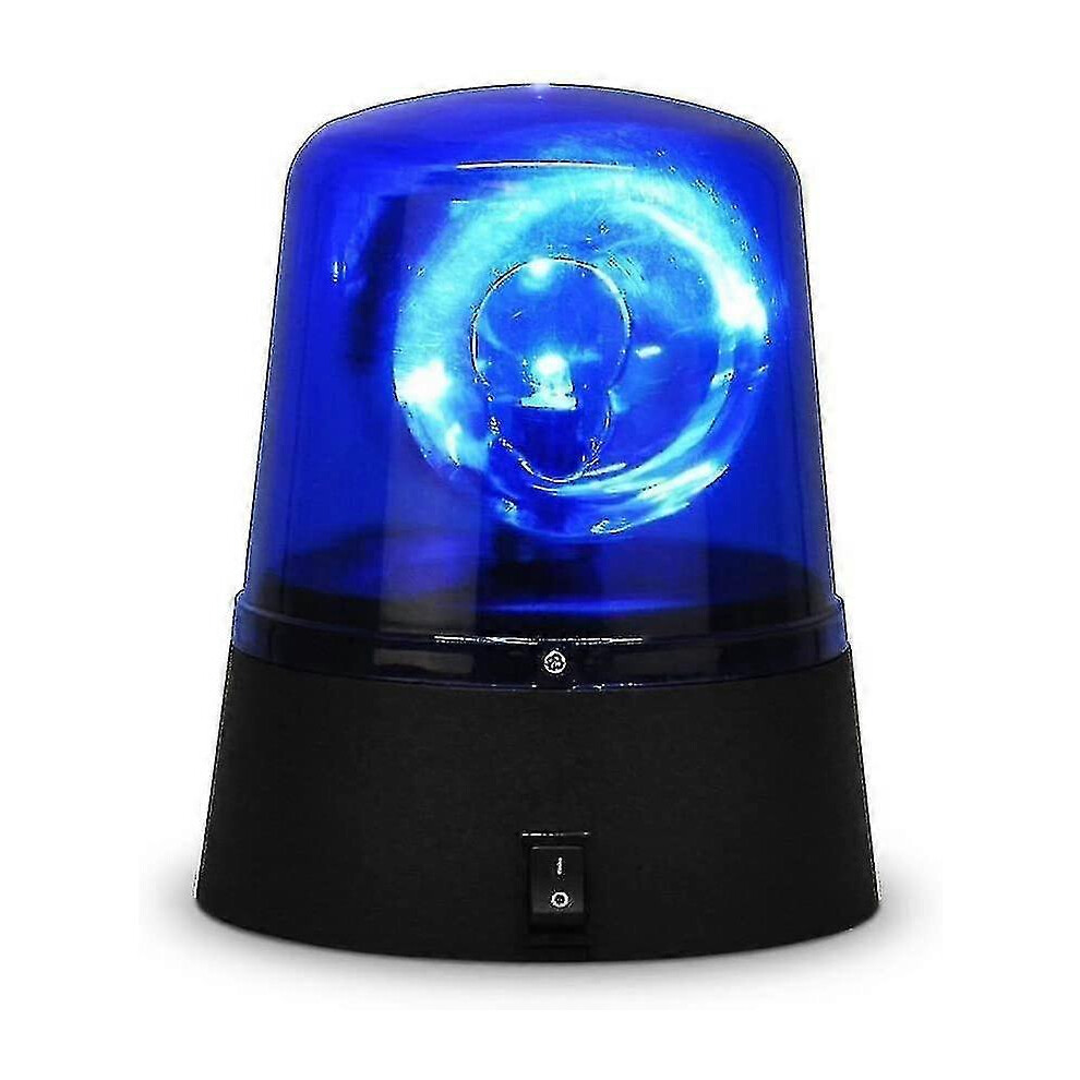 Rotating Blue Led Police Car Beacon Disco Party Dj Light Lamp Rave Strobe Siren