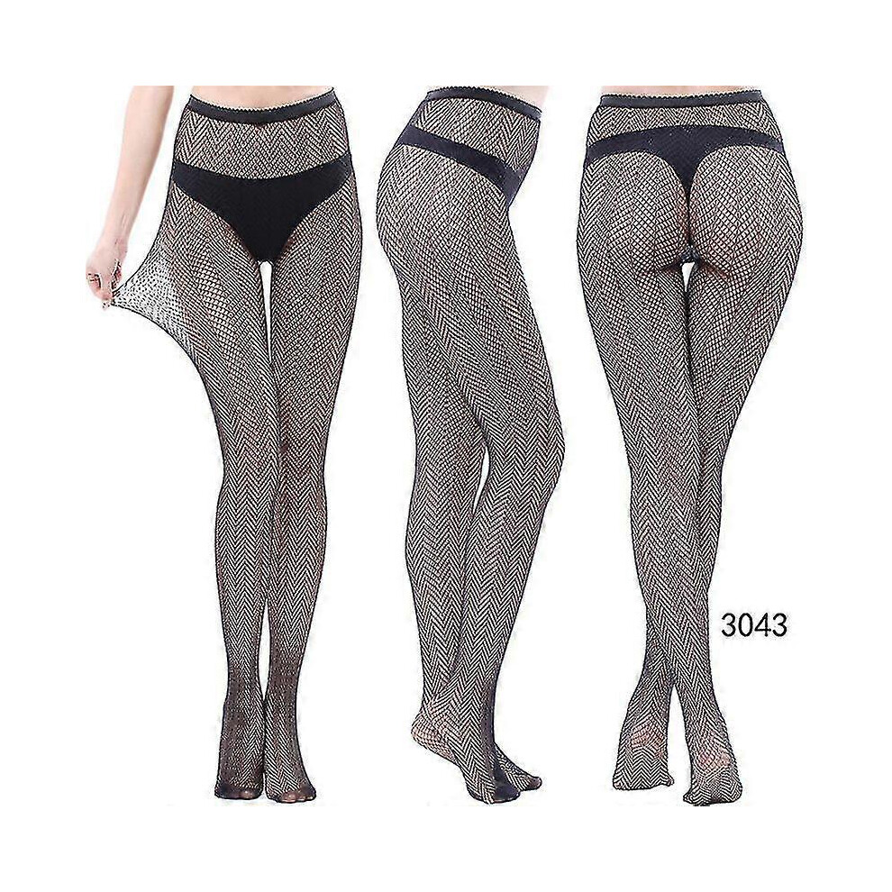 (style 40) 3 Pairs Lace Patterned Tights Fishnet Floral Stockings Small Hole Pattern Leggings Tights Net Pantyhose