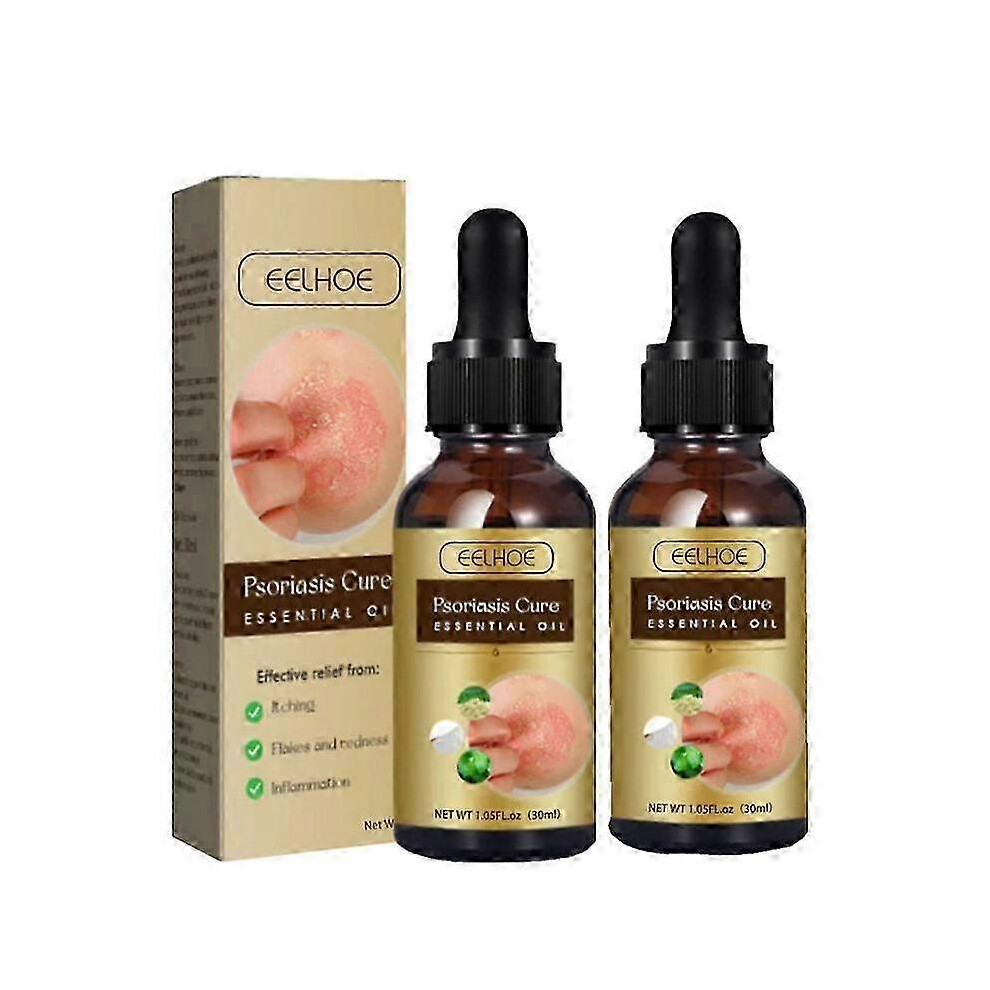 2x30ml Psoriasis Dandruff Treatment for Scalp Oil Anti Itching Follicle Booster Stimulator Moisturizes Smoothing Nourishing Hair Serum