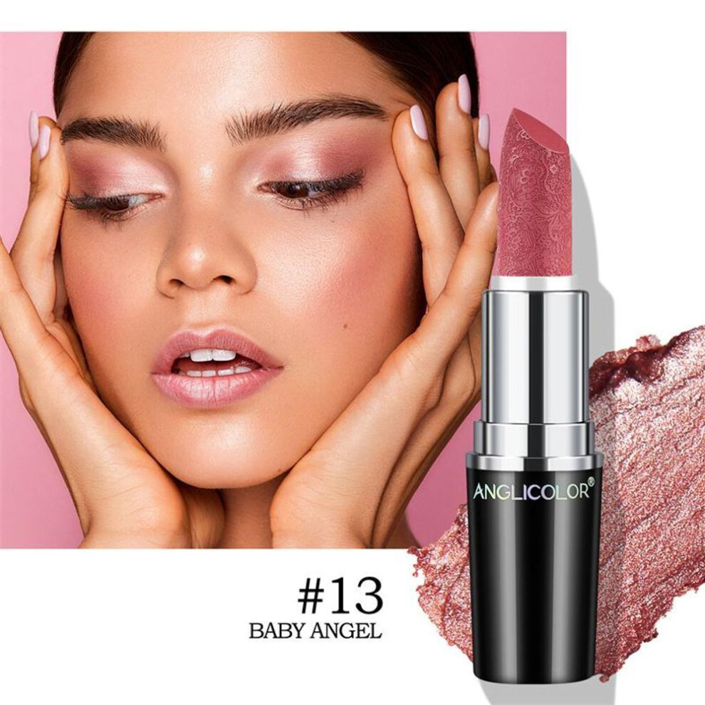 (13#) Shiny Lipstick - Long-lasting, Moisturizing, Glitter