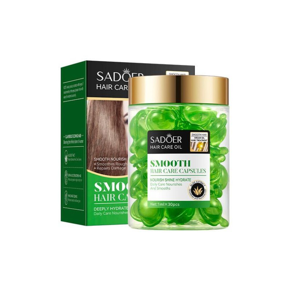 (as the picture, Alcohol) 30pcs Nut Oil Hair Care Capsules Improve Frizz And Moisturize Scalp Essential Oil Capsules Conditioner Hair Care Essential Oil