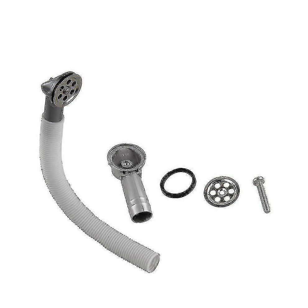 Kitchen Sink Drainer Lateral Circular Overflow Washbasin Accessories Overflow Tube for Sink Expandable Overflow Tube, Circular Connection