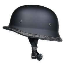 (asia black, M) Wwii German Motorcycle Helmet Revealed Retro Helmet-y -t