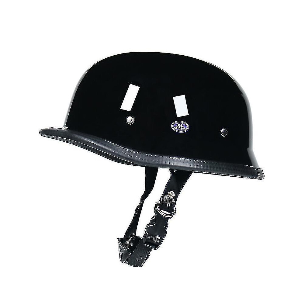 (bright black, M) Wwii German Motorcycle Helmet Revealed Retro Helmet-y -t-image-OPC-PG6GRCN-NEW