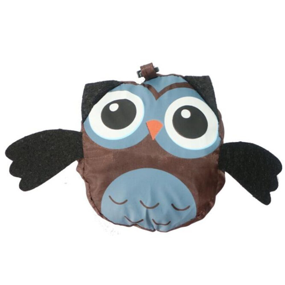 (coffee) Cute Folding Shopping Bag  Animal Owl Print  Eco Friendly Travel  Lady Shoulder Bag Women Reusable Tote Shopper Bag