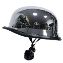 (silver plating, M) Wwii German Motorcycle Helmet Revealed Retro Helmet-y -t