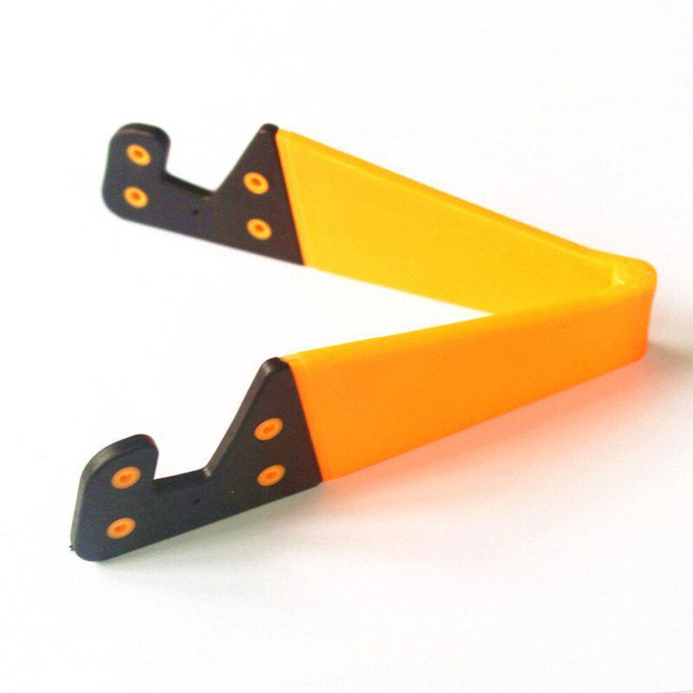 (orange) Adjustable V-shaped Universal Foldable Mobile Cell Phone Stand Holder For Smart Phone Tablet