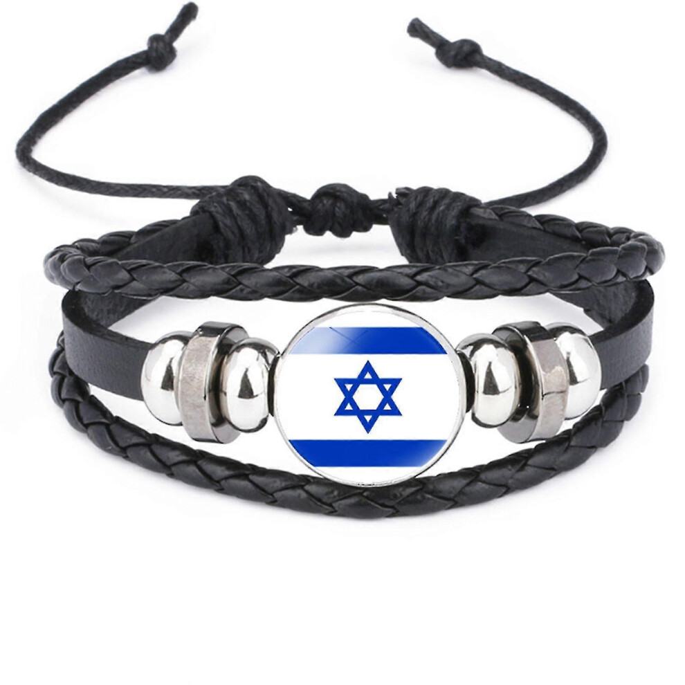 infinity Love Palestine Flag Leather Bracelets Fashion Palestine Women And Men Wrap Bracelets,100% New