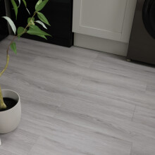 Floor Pops Peel and Stick Vinyl Floor Planks LIGHT GREY - Pack Of 7 Tiles 0.98sqm
