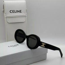 Celine Triomphe CL40194U Oval Women's Sunglasses/Black Size: 52-22-145mm