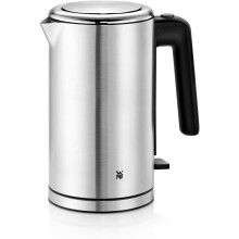 Lono Wasserkocher Edelstahl 1,6l, elektrischer Wasserkocher mit Kalkfilter, 2400 W, Wasserstandsanzeige beleuchtet, edelstahl matt