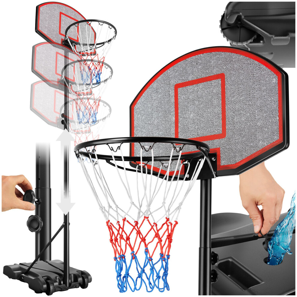 Mobile Basketball Hoop Portable Streetball Board Sport Game Net Backboard Wheels