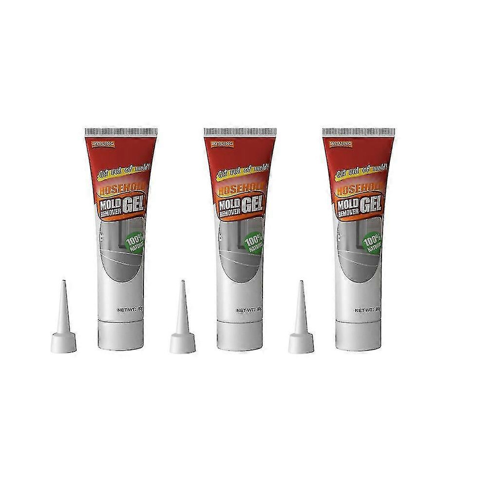 (90g) 3pcs Wall Mold Mildew Remover Cleaner Caulk Gel Pool Tile Gap Spot Mold Remover Washing Machine Bathroom Mildew Gel