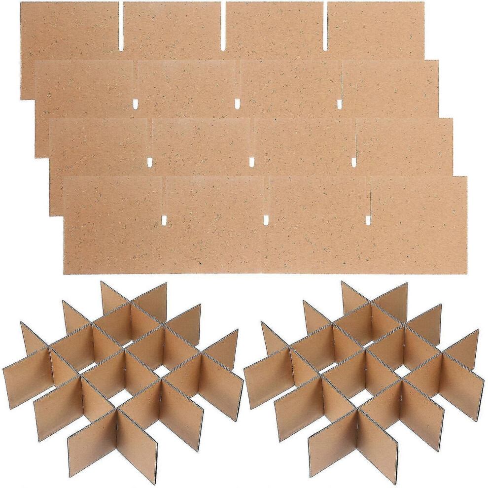 16 Pcs Cardboard Moving Box Dividers Cardboard Boxes Glass Dividers Dish Cardboard Dividers