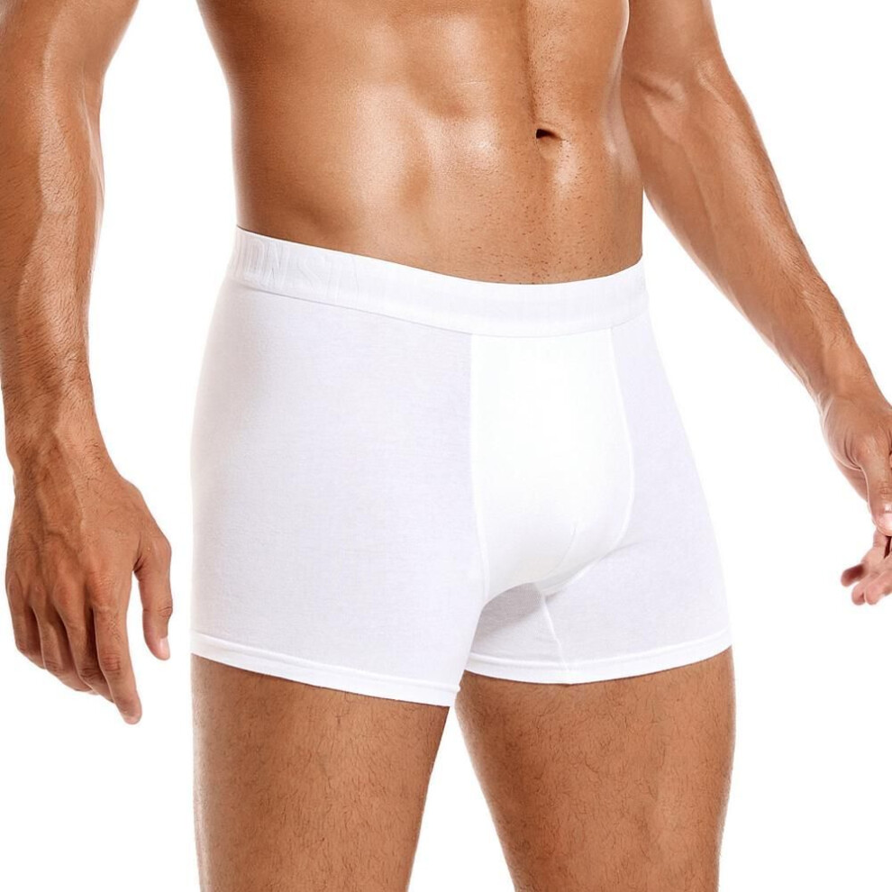(white, S) BONITOS White Men&apos;s Panties Sexy Male Underpants Cotton Boxers For Man