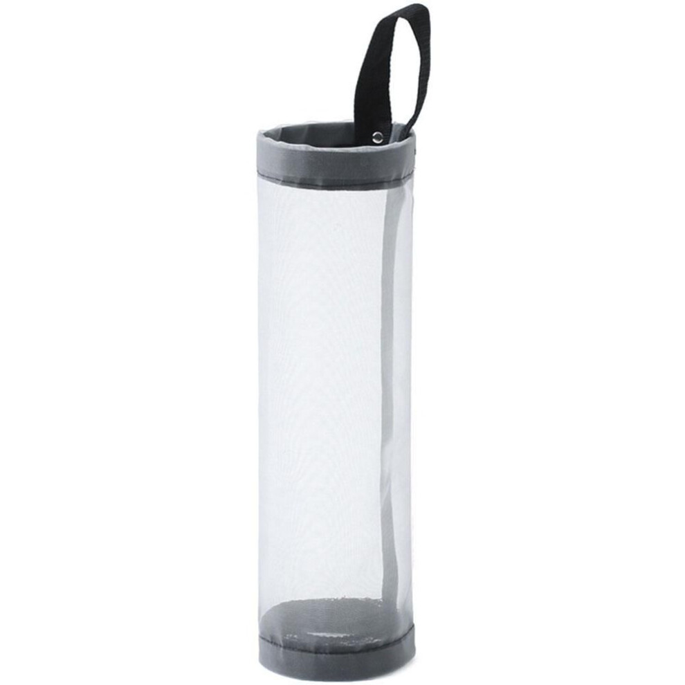 (grey) Kitchen Plastic Mesh Dispenser Organizer Trash Bags Holder Trash Bag Storage Bag Garbage Bags