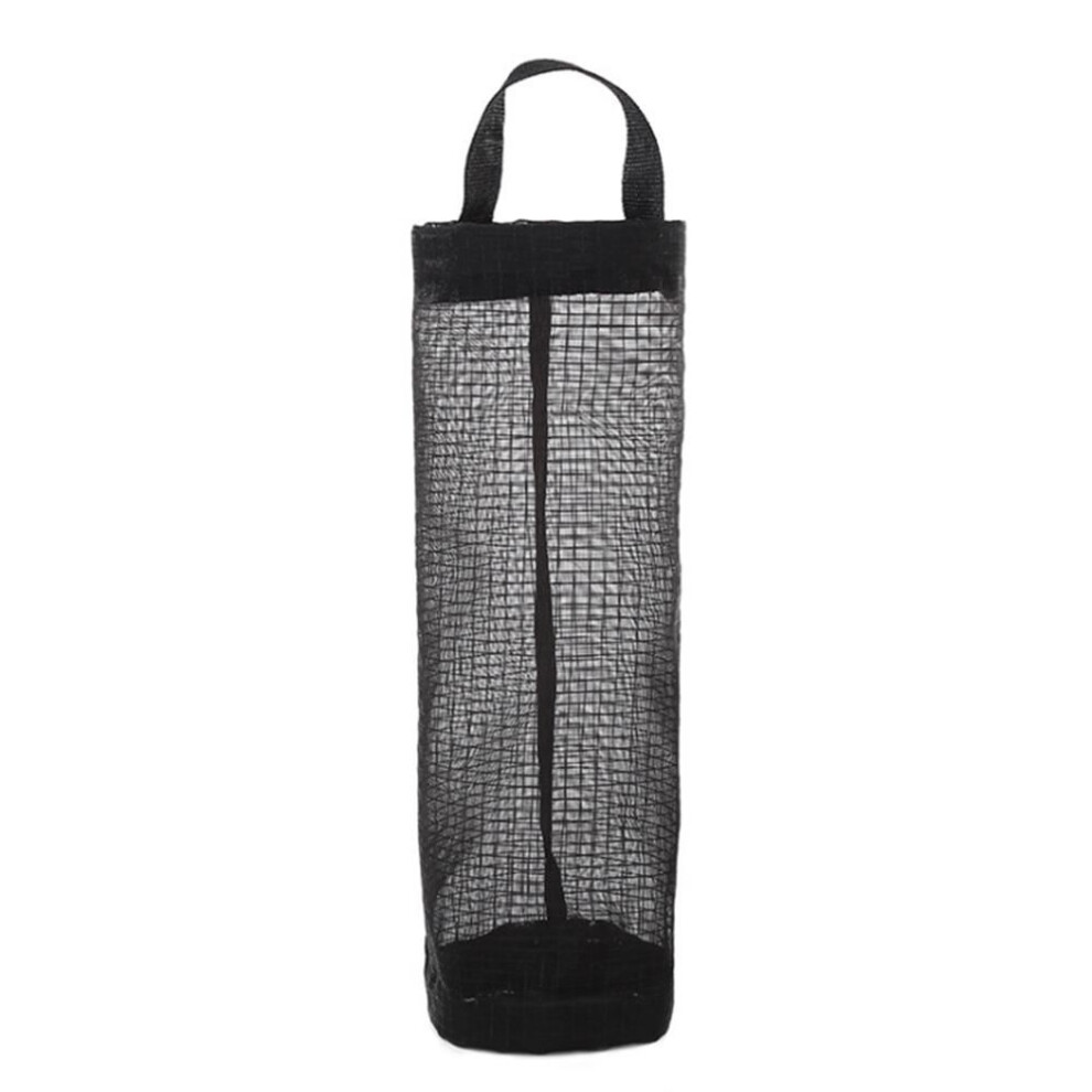 (black) Kitchen Plastic Mesh Dispenser Organizer Trash Bags Holder Trash Bag Storage Bag Garbage Bags