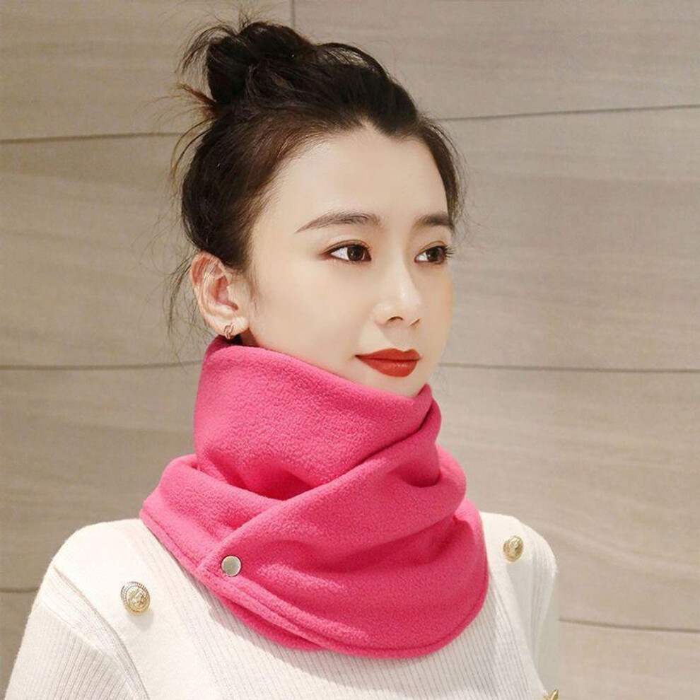 (rose red, 1 pc) Unisex Neckerchief - Windproof, Snowproof, Elastic Fit For Winter Outdoors & Biking
