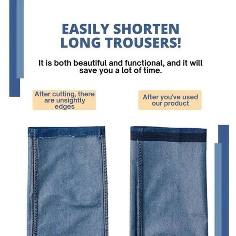 (grey, 10M) 1/3/5/10m Self-adhesive Pants Paste Iron On Pants Edge Shorten Repair Pants For Jean Clothing And Jean Pants Apparel Diy Sewing Fabric