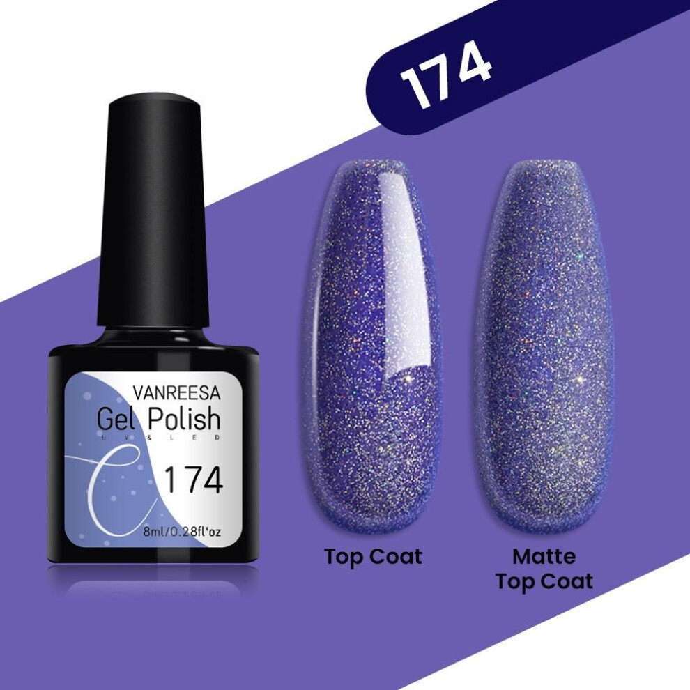 (174) Vanreesa 80colors Nail Gel Polish 8ml Nail Polish Manicure Nail Art Gel Eggshell Polish Nail Gel For Nail Design Diy Kit