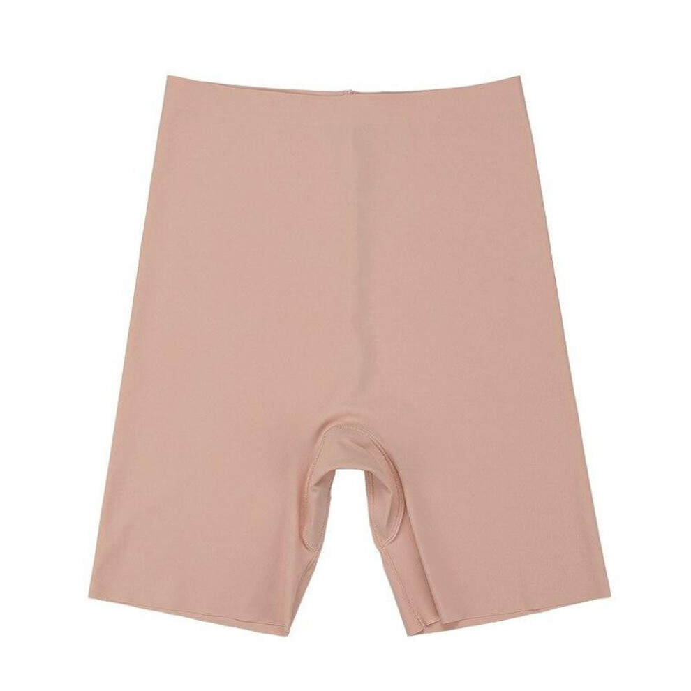 (coffee, M) Flarixa Seamless Underwear Women&apos;s Panties High Waist Tummy Hips Safety Pants Slim Shaping Underwear Ice Silk Boxer Briefs