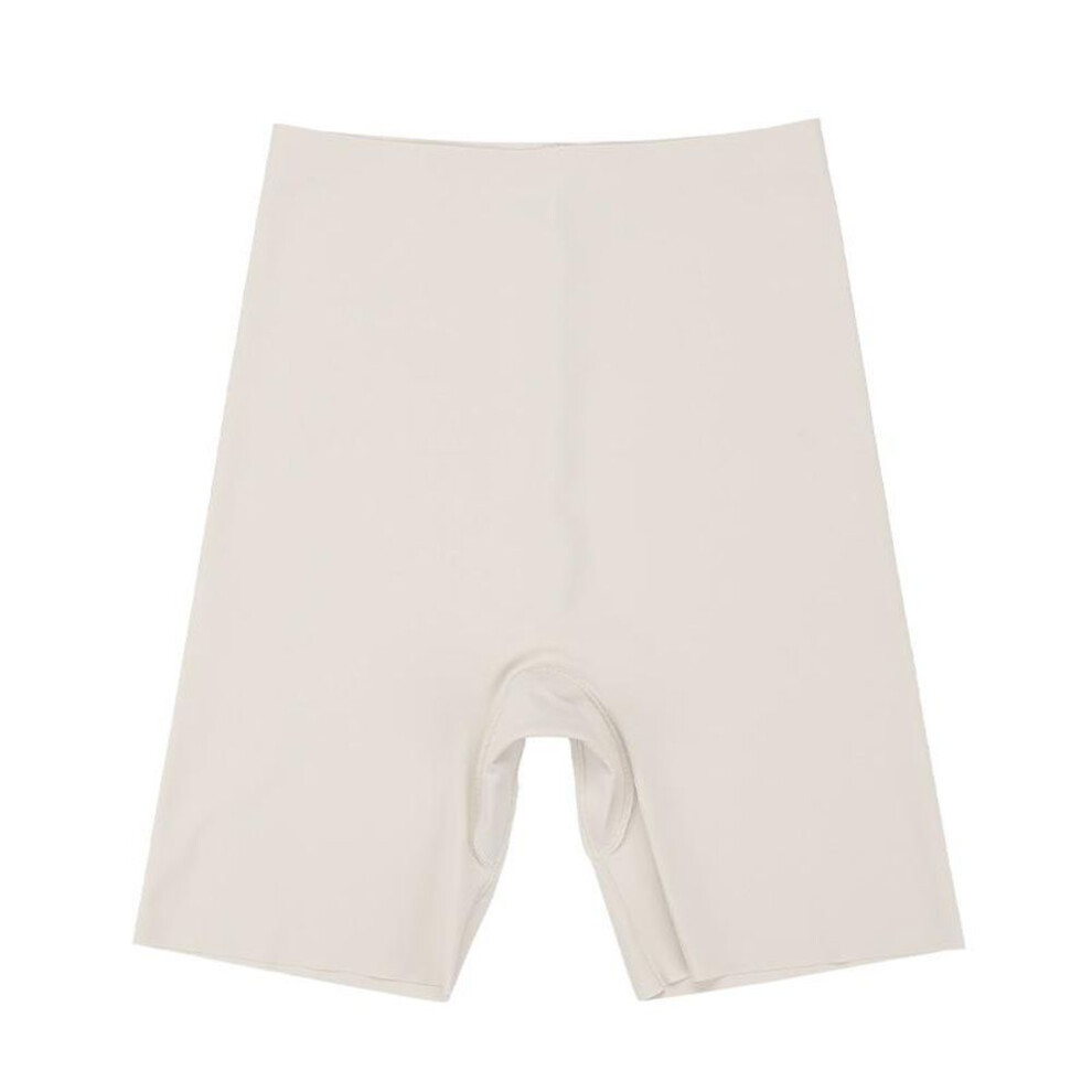(anti-flash white, XL) Flarixa Seamless Underwear Women&apos;s Panties High Waist Tummy Hips Safety Pants Slim Shaping Underwear Ice Silk Boxer Briefs