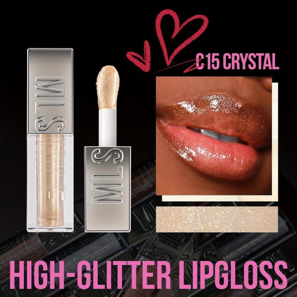 (05) Sparkling Diamond Lip Gloss 6 Colors Moisturizing Non-sticky Formula Liquid Lipstick Lip Makeup Ideal For Holiday Parties & Gifts