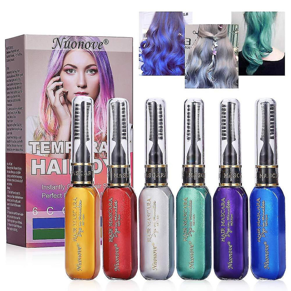 Purple (Purple) Hair Dye For Girls Temporary Hair Mascara Temporary Hair Color Chalk Temporary Hair Dye