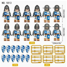 (E) Medieval Knight Soldier Military Minifigure Kid Toy