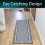 JVL Avanti Machine Washable Runner, 50x150cm - Grey 10