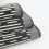 (Dark Steel, Bath Sheet) Barcode Stripe Pop Up Zero Twist Towels - 100% Cotton 1
