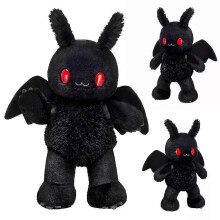 14 Inch Mothman Plush Toy Baby Creepy Goth Stuffed Animals Doll, Halloween Ugly Plushies Gifts Kids Birthday Party Favors