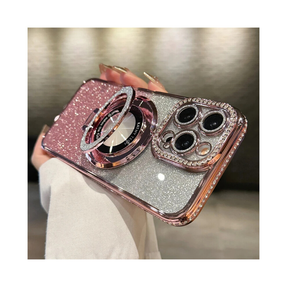 (, For Iphone 11 Promax) Luxury Plating For Magsafe Magnetic Stand Holder G Pink 959825883896