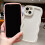 (Rose, For iPhone 11Pro Max) Solid Color Wave Lens Protection Phone Case For iP 4