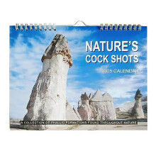 Nature's Cock Shots 2025 Calendar Funny Prank 12 Monthly Planner A Spoof Wall Calendar Gift