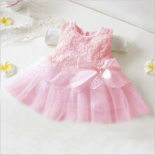(0-3 Months,Peach)Newborn Baby Girls Princess Bridesmaid Bow Tulle Tutu Dress Party Prom Ball Gown 0-12 M
