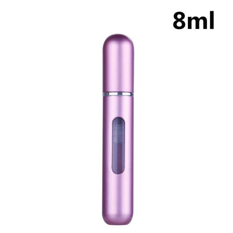 (pink, 8ml) 5/8ml Perfume Spray Bottle Travel Protable Refillable Perfume Atomizer Empty Cosmetic Perfume Bottle