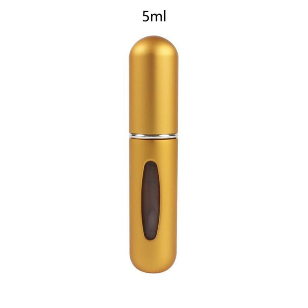 (gold, 5ml) 5/8ml Perfume Spray Bottle Travel Protable Refillable Perfume Atomizer Empty Cosmetic Perfume Bottle